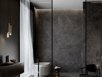 LITHOS CARBON - Porcelain stoneware wall/floor tiles with stone effect by COTTO D'ESTE - view 3